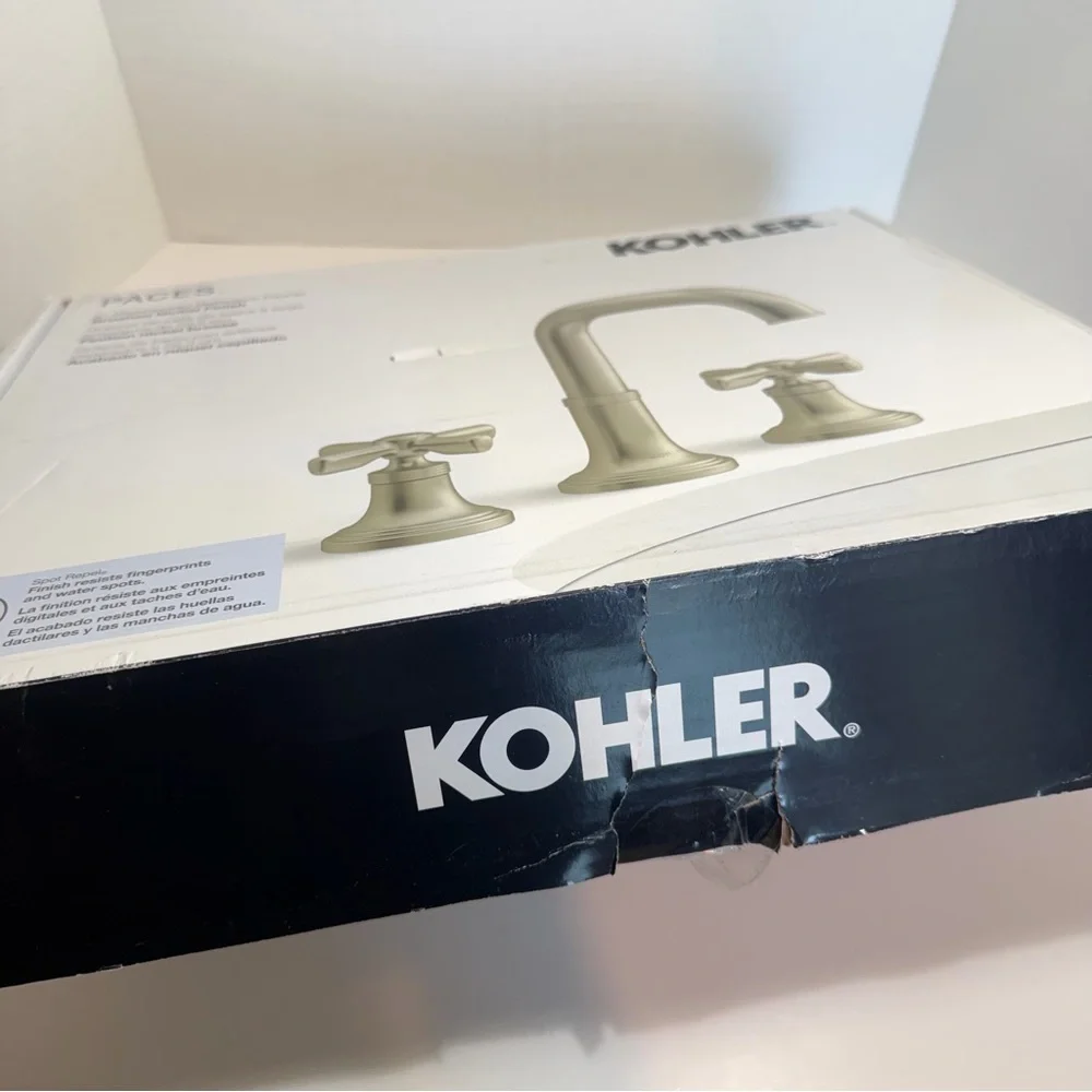 Kohler Paces 8 in. Widespread Double Handle Bathroom Faucet with Cross Handles